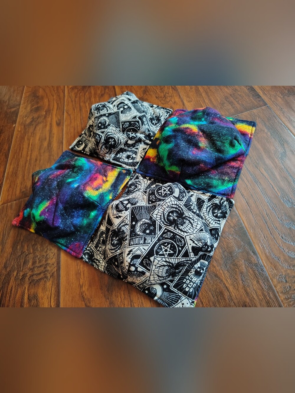 Tarot & Galaxy Reversible Fabric Hat Set
